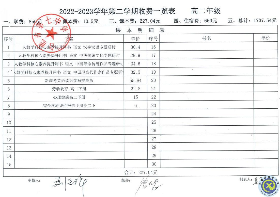 2022—2023学年第二学期学费收缴通知(图2) 2022—2023学年第二学期学费收缴通知(图2)